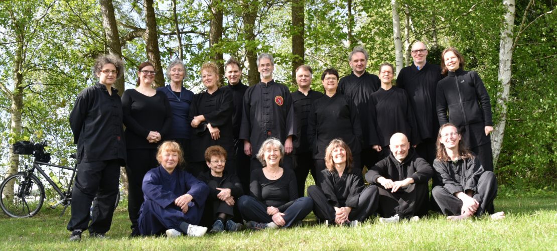 Gruppenbild vom Tai Chi Wochenende in Blossin, April 2024
