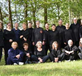 Gruppenbild vom Tai Chi Wochenende in Blossin, April 2024